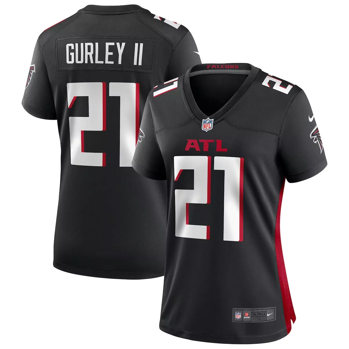 Todd Gurley 21 Atlanta Falcons Jersey Black Men Replica Red White Game