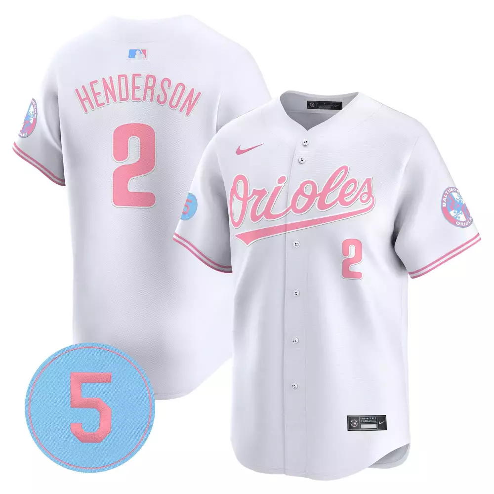 Gunnar Henderson 2 Orioles Jersey White City Connect Baltimore 2023 Men Alternate