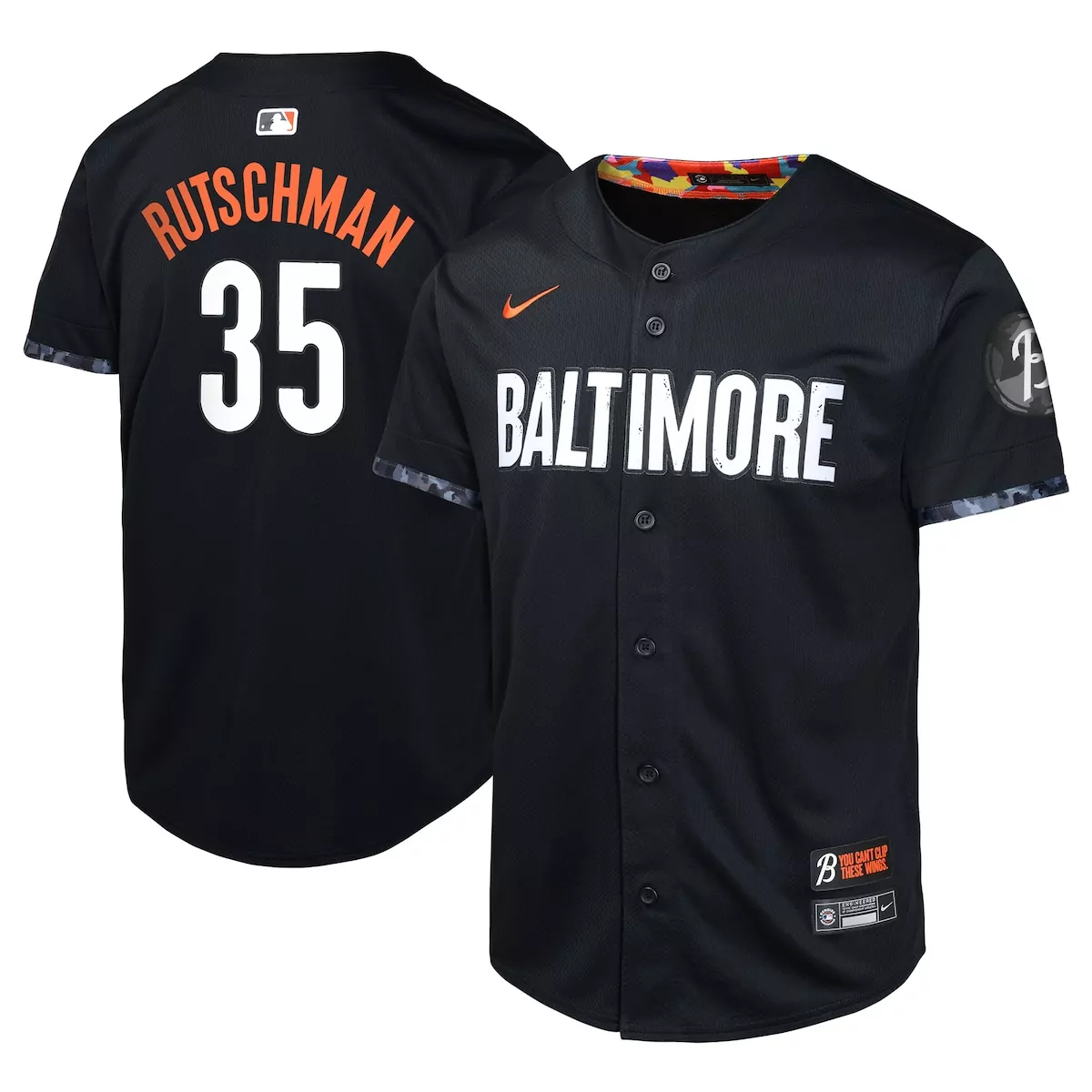 Adley Rutschman 35 Jersey Black City Connect Baltimore Orioles Men Alternate Custom Design