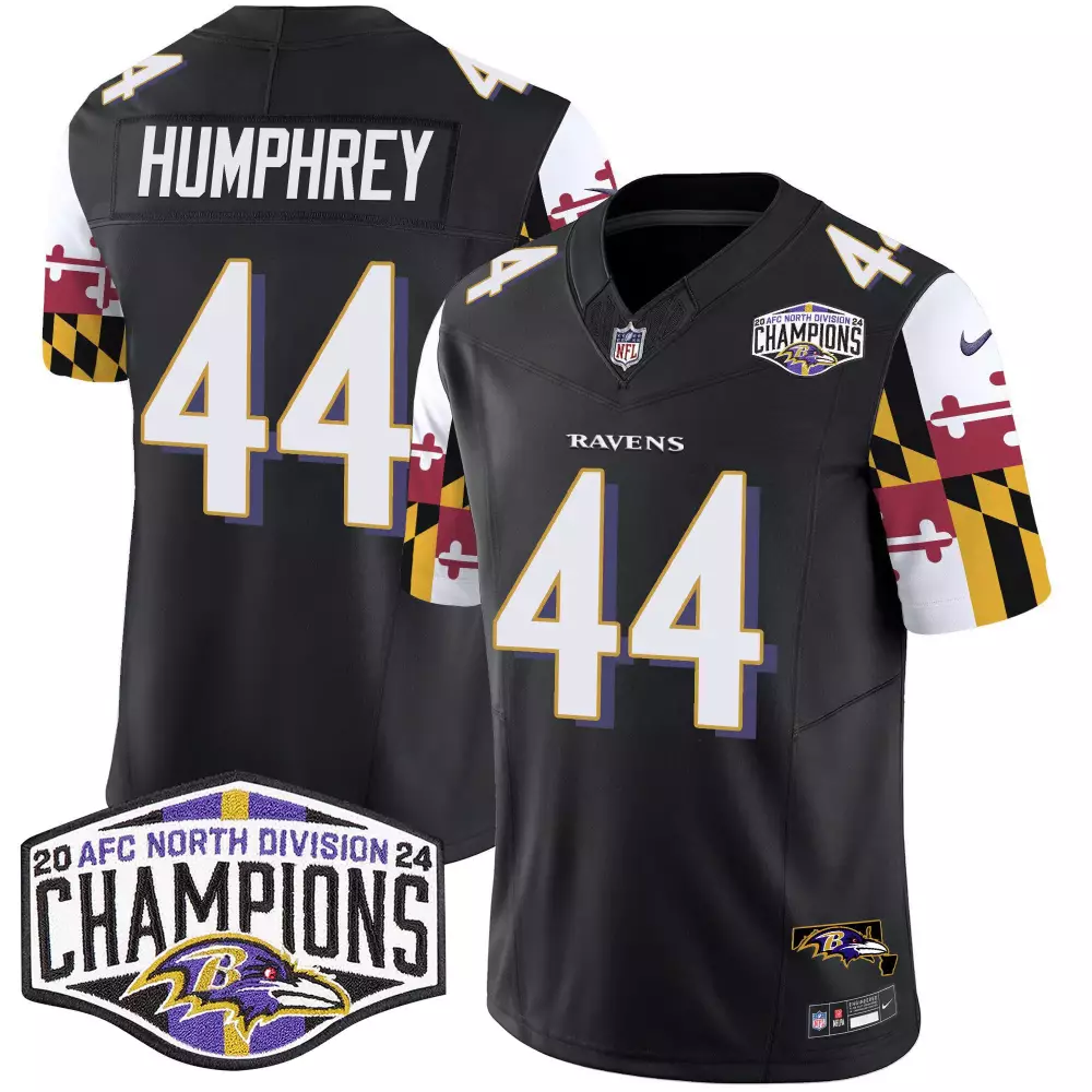 Marlon Humphrey 44 Ravens Jersey Black Men Purple White Yellow Red Vapor Limited