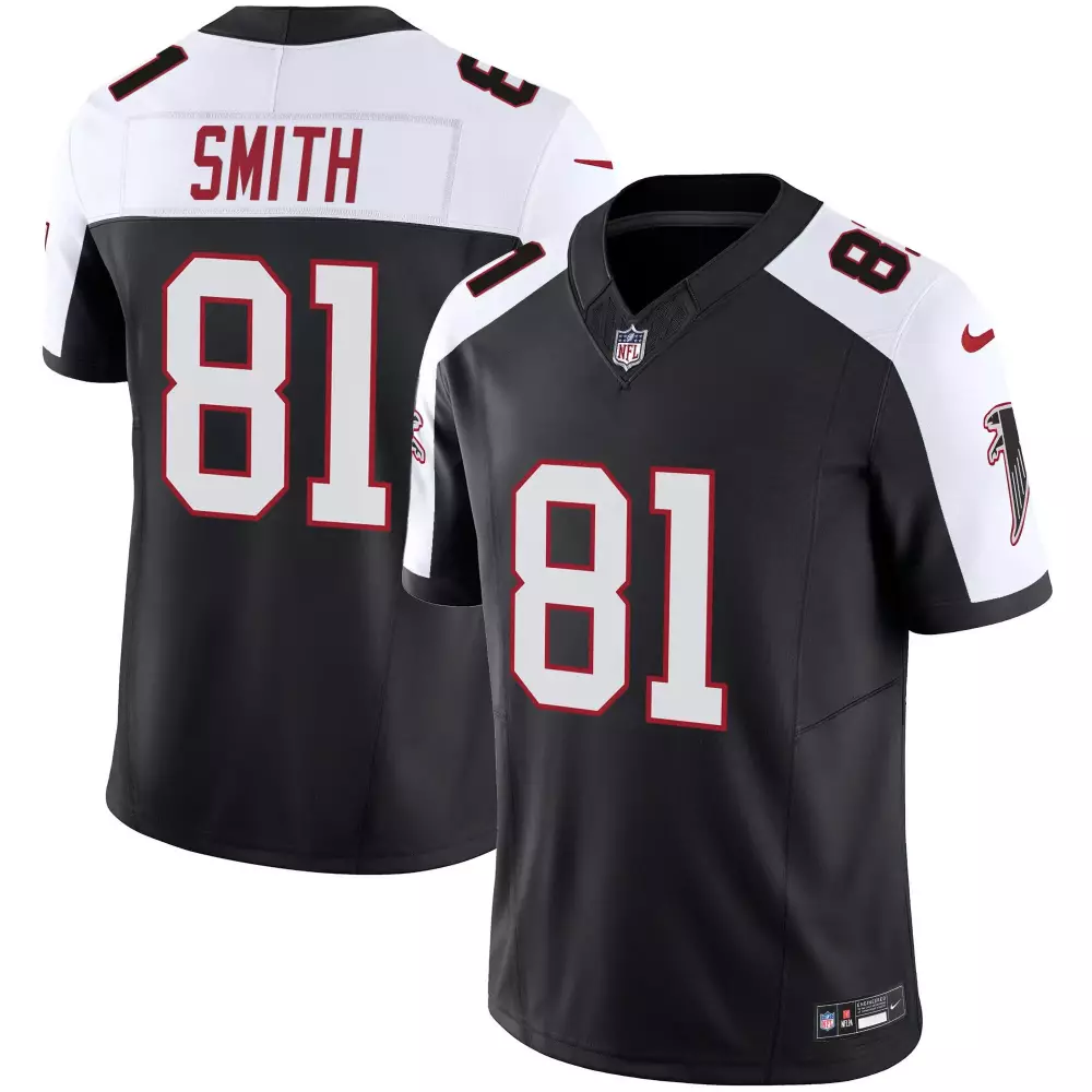 Maason Smith 81 Atlanta Falcons Jersey Black Men Alternate White Red Vapor Limited