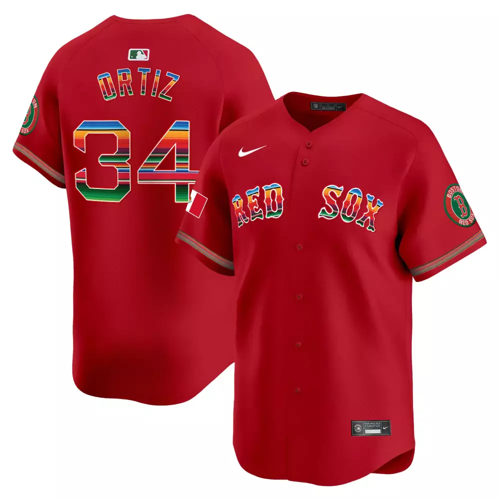 David Ortiz 34 Boston Red Sox Jersey City Connect Mexico Flag Men Split Design Green