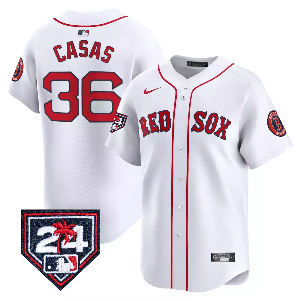 Triston Casas 36 Boston Red Sox Jersey White Team Men Replica Vapor Premier Limited