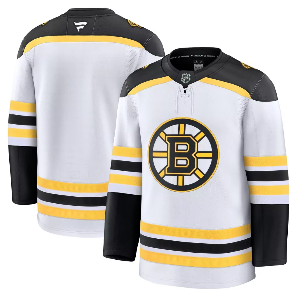 David Pastrnak 88 Boston Bruins Jersey White Men Black Gold Yellow Away