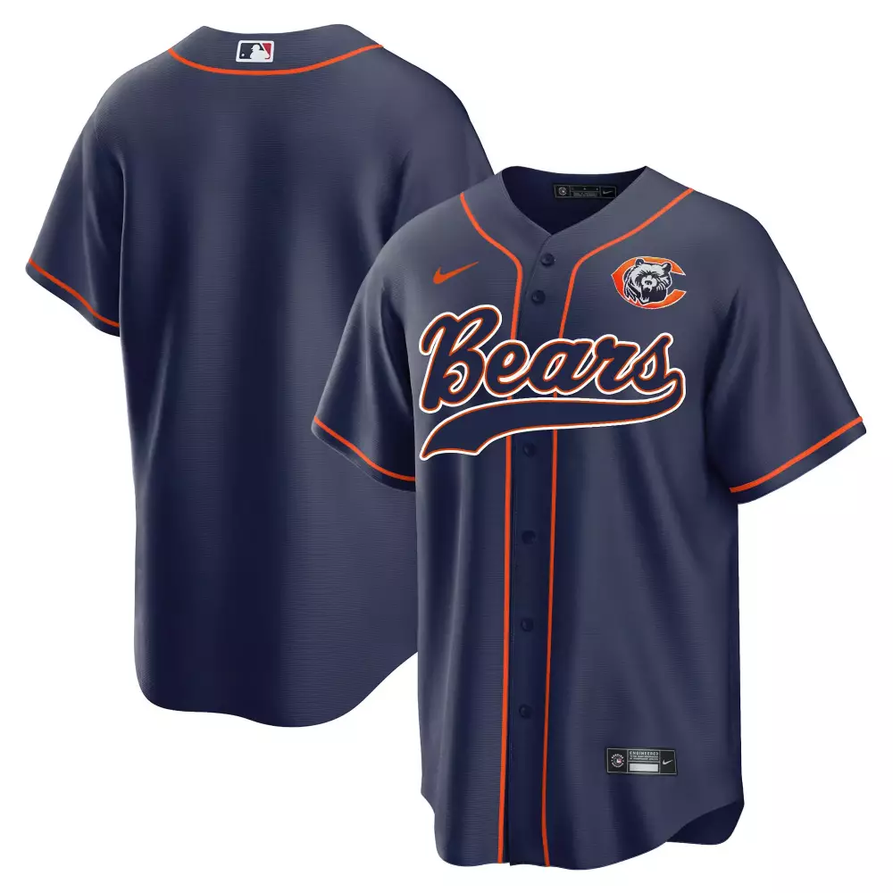 Walter Payton Chicago Bears Jersey Navy Men Orange White Stitched