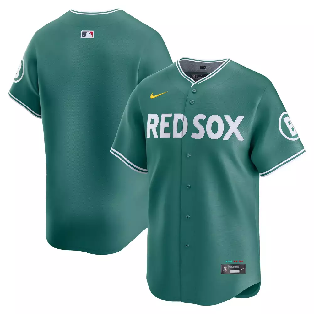 Red Sox Boston Jersey Green 1912 Men White Yellow