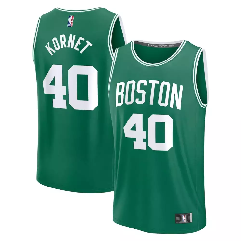 Luke Kornet 40 Boston Celtics Jersey Green Men Jerseys White Replica Icon