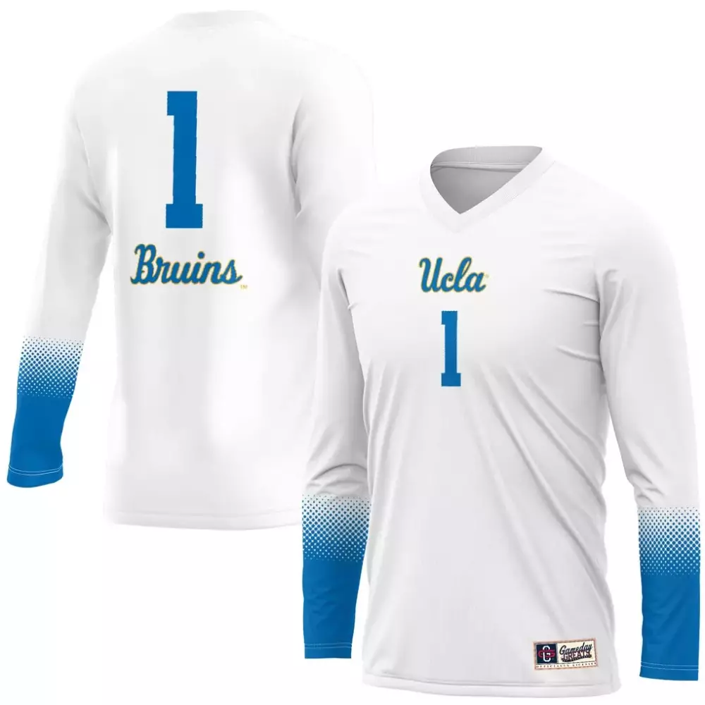 Ucla 1 Jersey White Gameday Authentic Volleyball Blue Gold