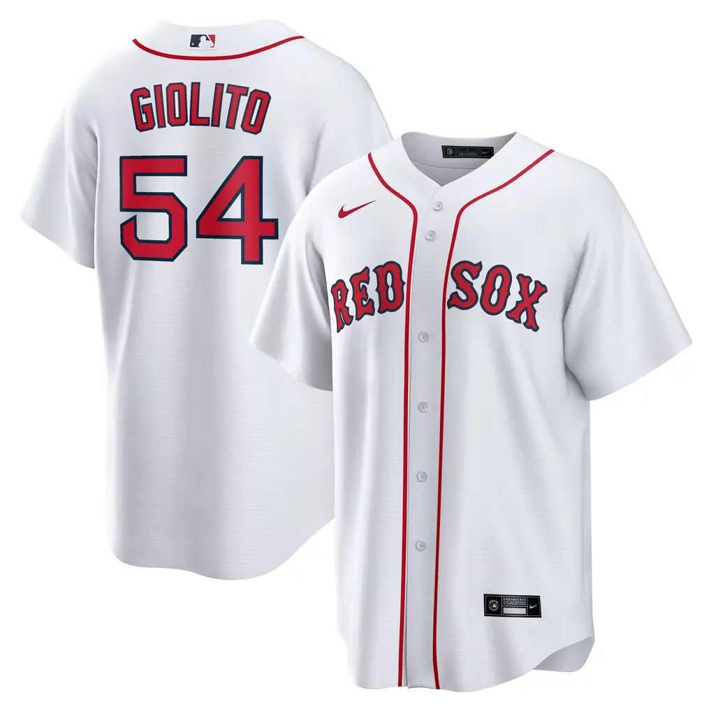 Lucas Giolito 54 Red Sox Jersey White Men Home Replica