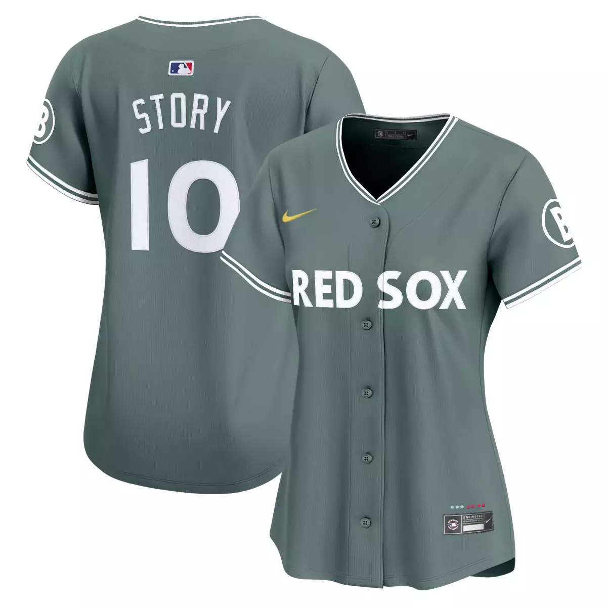 Trevor Story 10 Red Sox Jersey Gray White Vapor Premier Limited All Stitched