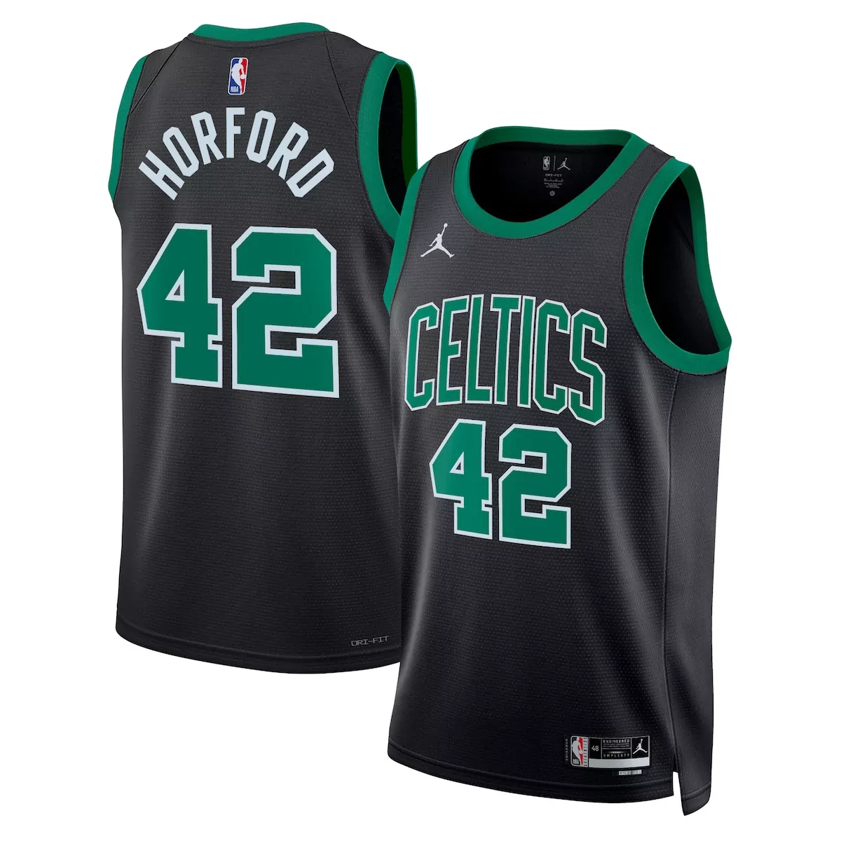 Al Horford 42 Celtics Jersey Black Men Standard Alternate Green White Unisex