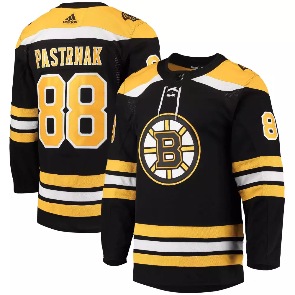 David Pastrnak 88 Boston Bruins Jersey Black Men Yellow White All Stitched Vapor