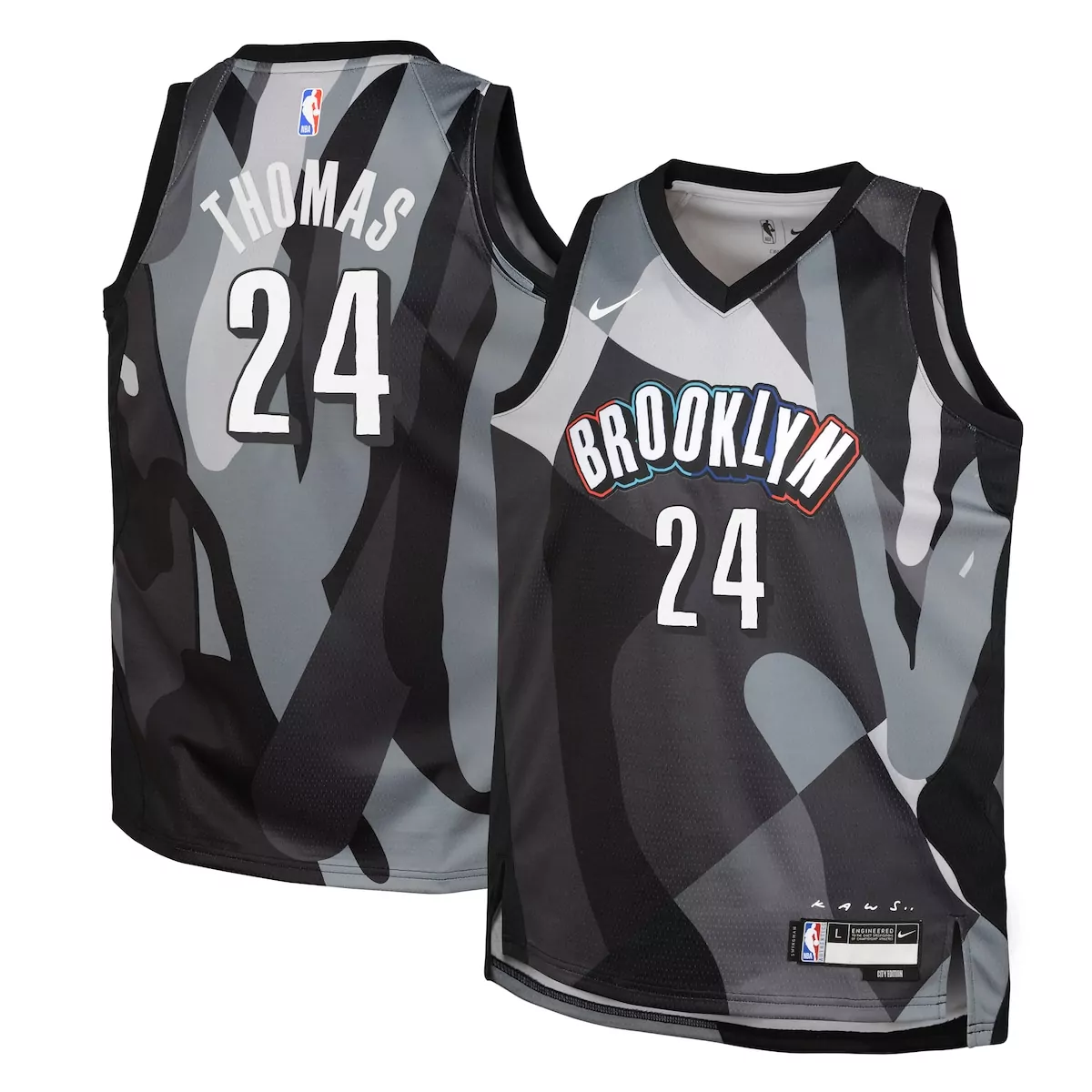 Cam Thomas 24 Brooklyn Nets Jersey Black City Edition Men Alternate Custom Design
