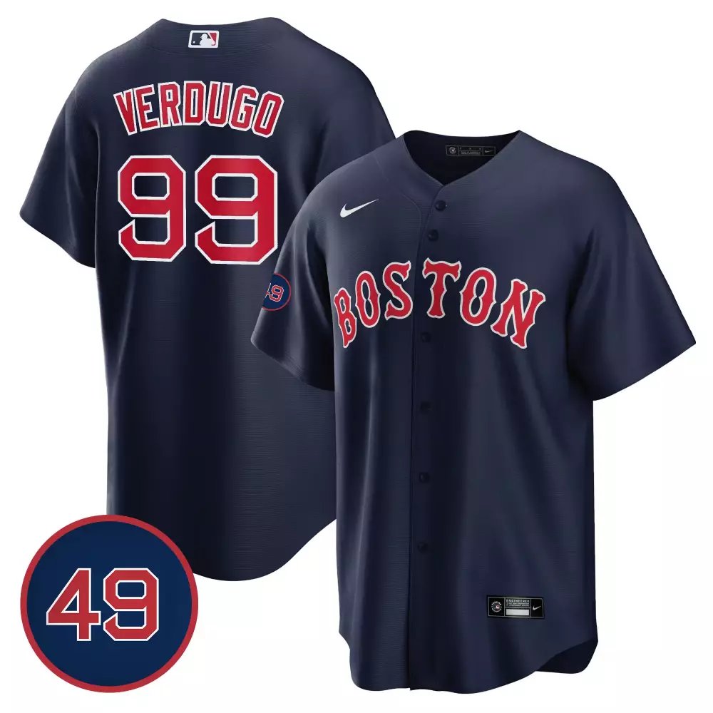 Alex Verdugo 99 Boston Red Sox Jersey Navy Men All Stitched Vapor