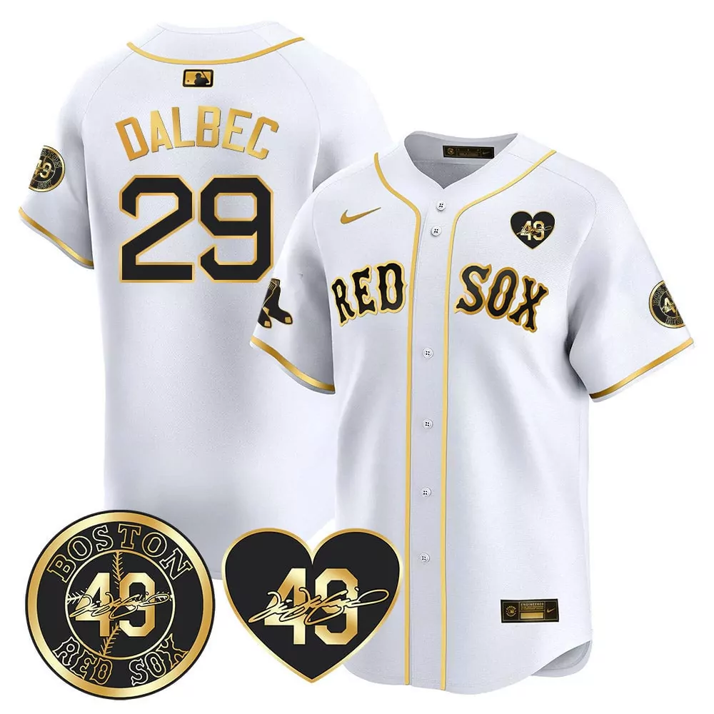 Bobby Dalbec 29 Boston Red Sox Jersey White City Connect Men Alternate Gold Black