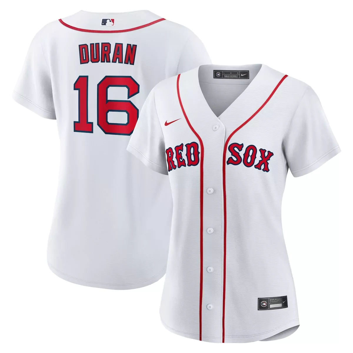 Jarren Duran 16 Boston Red Sox Jersey White Women