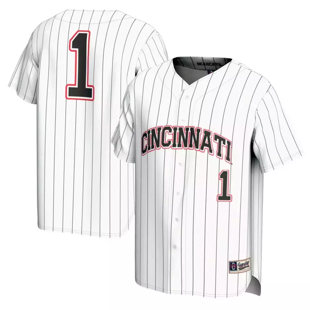 Custom Cincinnati 1 Jersey White Men Black Red Gameday Unisex Fashion