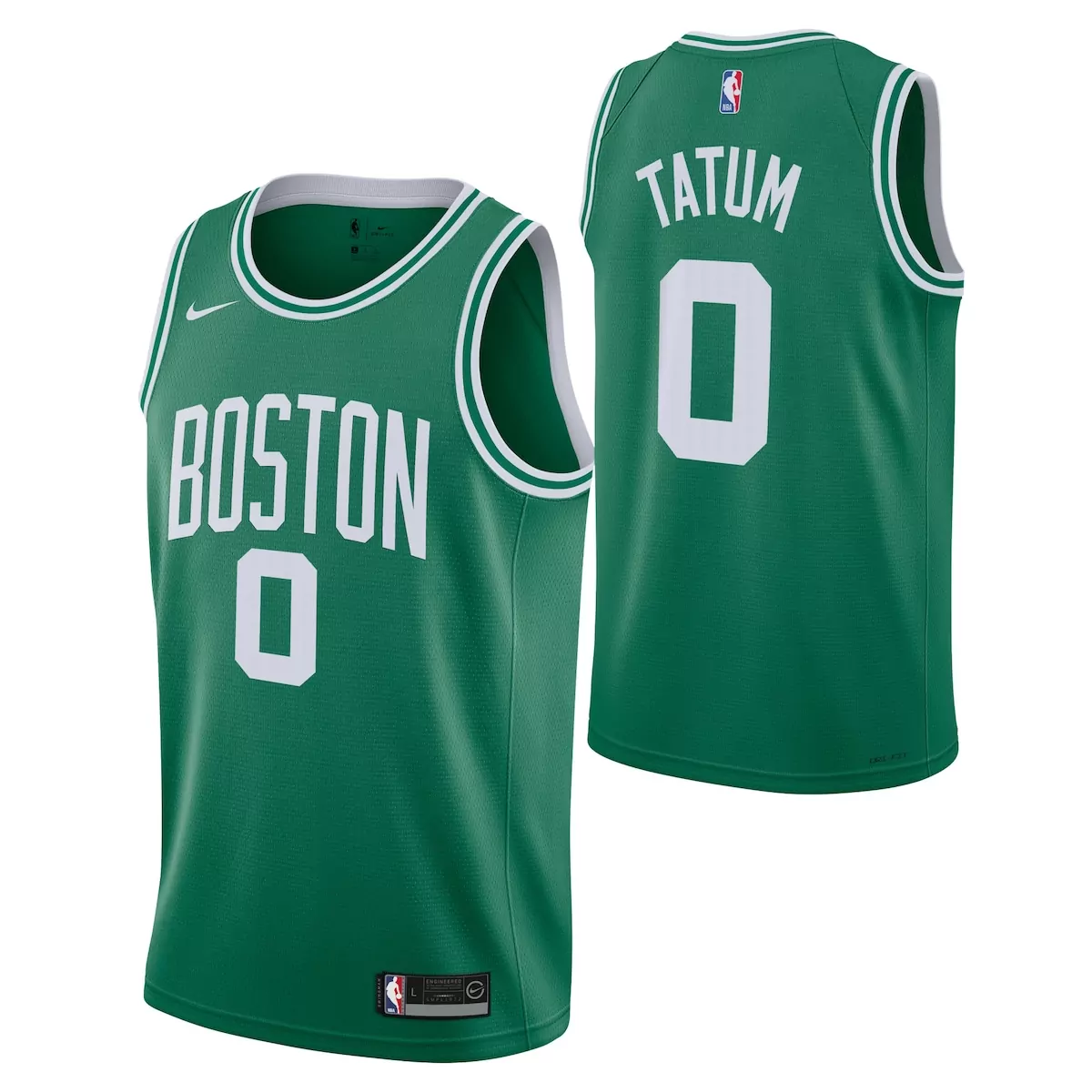 Jayson Tatum Boston Celtics Jersey Green Men Standard White Icon