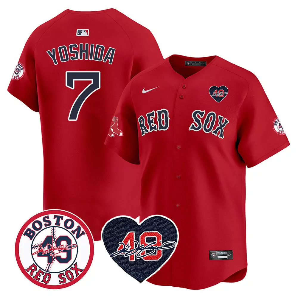 Masataka Yoshida 7 Boston Red Sox Jersey Sock Men Navy Blue White Premier Limited
