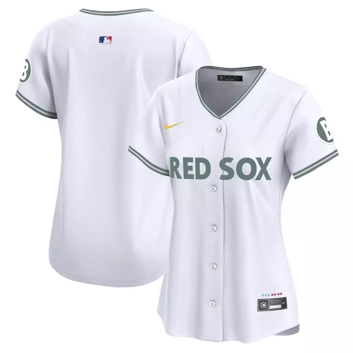 Rafael Devers 11 Boston Red Sox Jersey White Women Green Gold Vapor Premier Limited