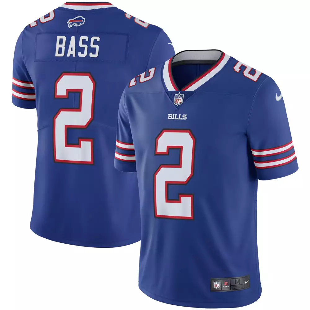 Tyler Bass 2 Bills Jersey Blue Men Official White Red All Stitched Vapor