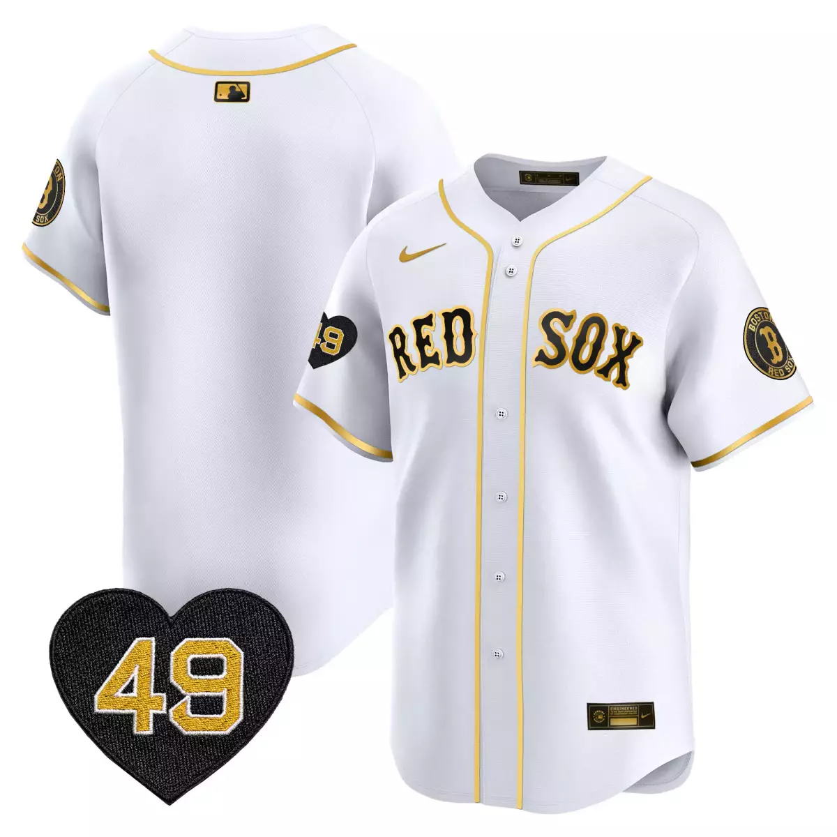 Tim Wakefield 49 Boston Red Sox Jersey White City Connect Heart 2023 Men Alternate
