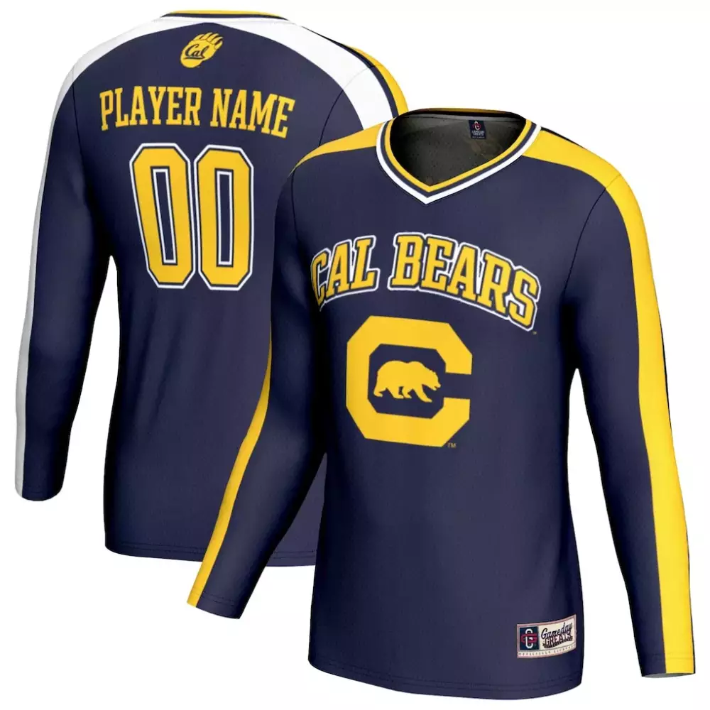Cal Bears Jersey Navy Men Yellow White Gameday Unisex Fashion