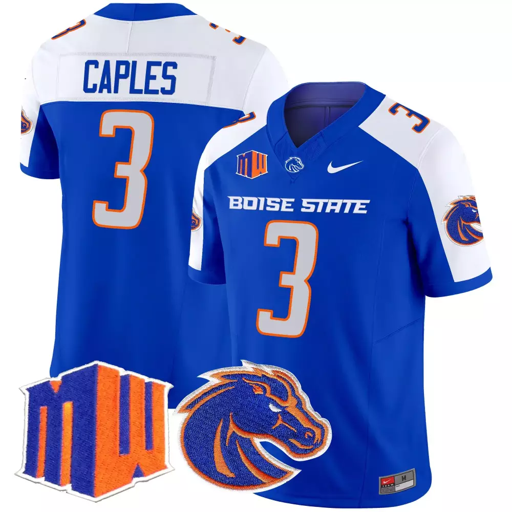 Caples Boise 3 State Jersey Royal Blue Mw Broncos Men White Orange Vapor Limited