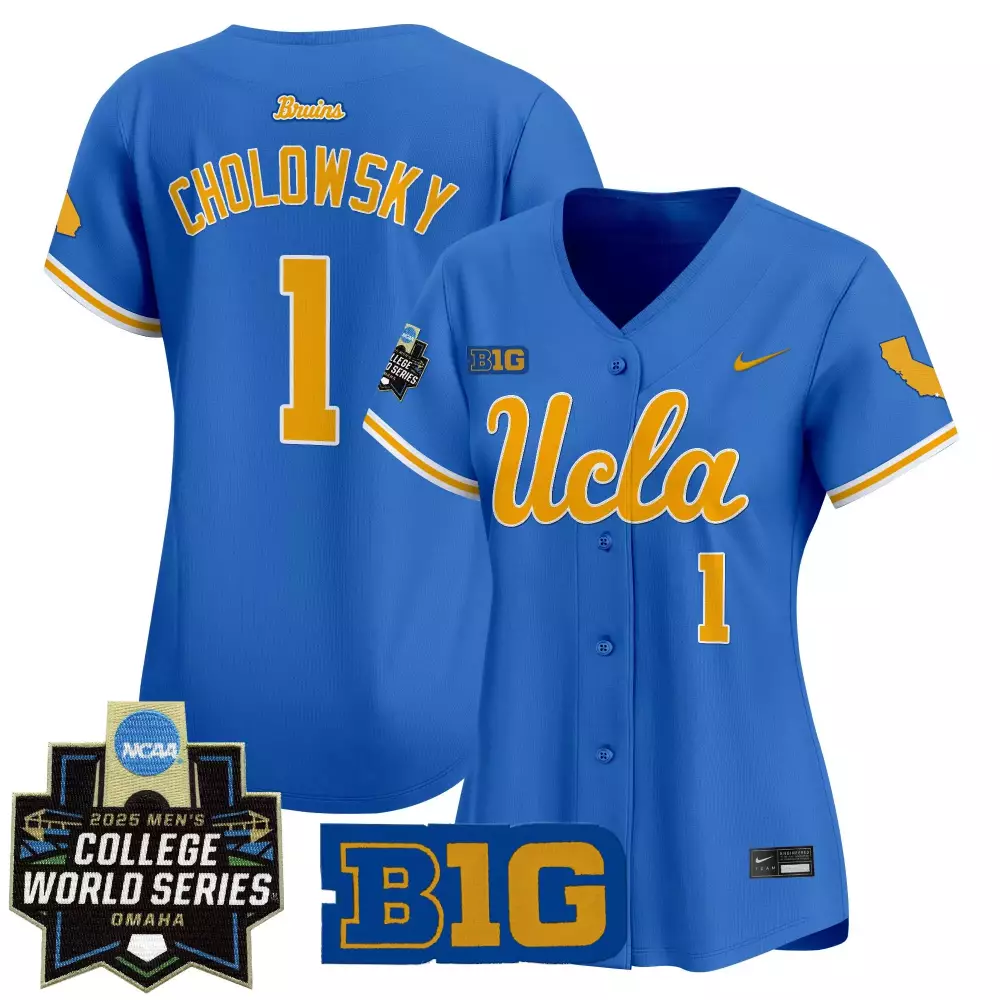 Cholowsky College 1 Ucla Jersey Blue Big Men Yellow White Vapor Premier Limited