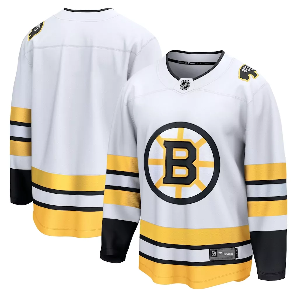 David Pastrnak 88 Boston Bruins Jersey White Fanatics Men Ice Alternate Black Gold