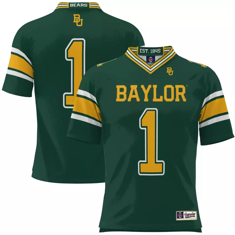 Elgin Baylor 1 Bears Jersey Green Men Gold White Custom All Stitched Vapor