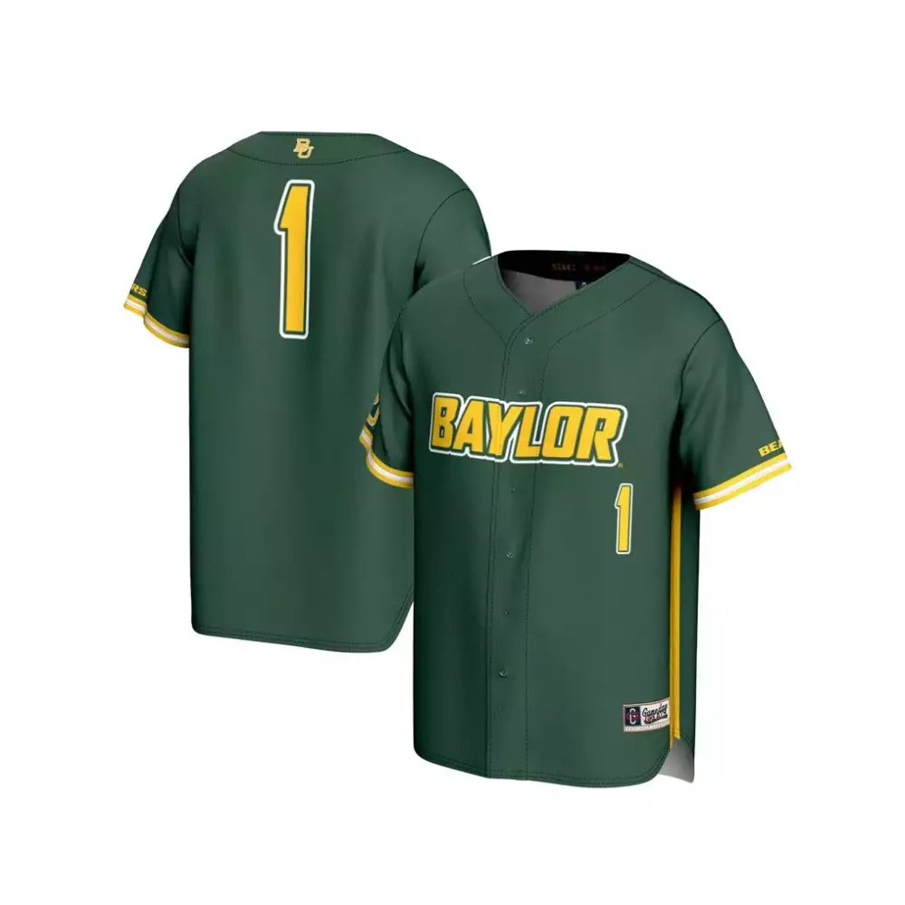 Elgin Baylor 1 Bears Jersey Green Men Yellow Gameday Fashion