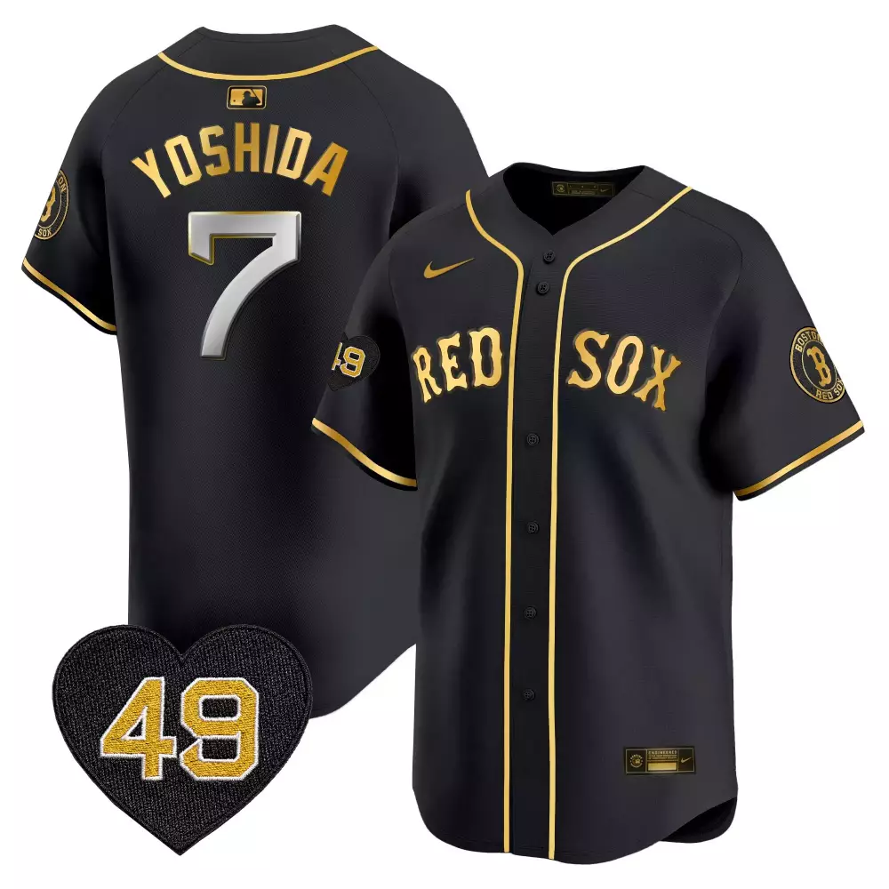 Masataka Yoshida 7 Boston Red Sox Jersey Black City Connect Batterman 2024 Men Gold