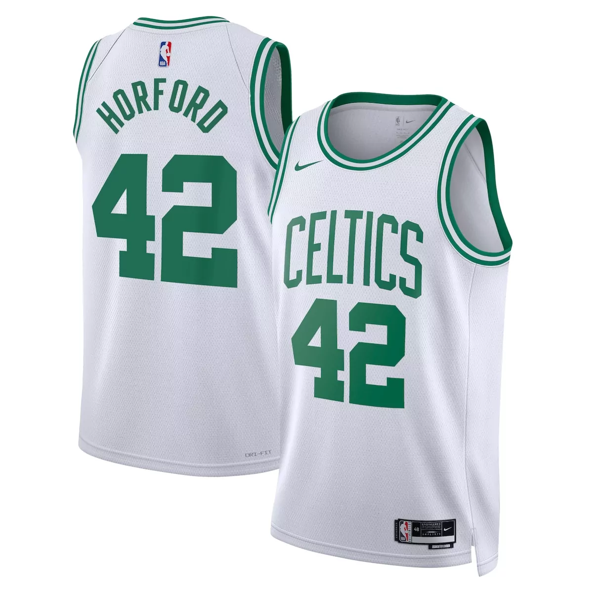 Al Horford 42 Celtics Jersey White Men Standard Green Unisex
