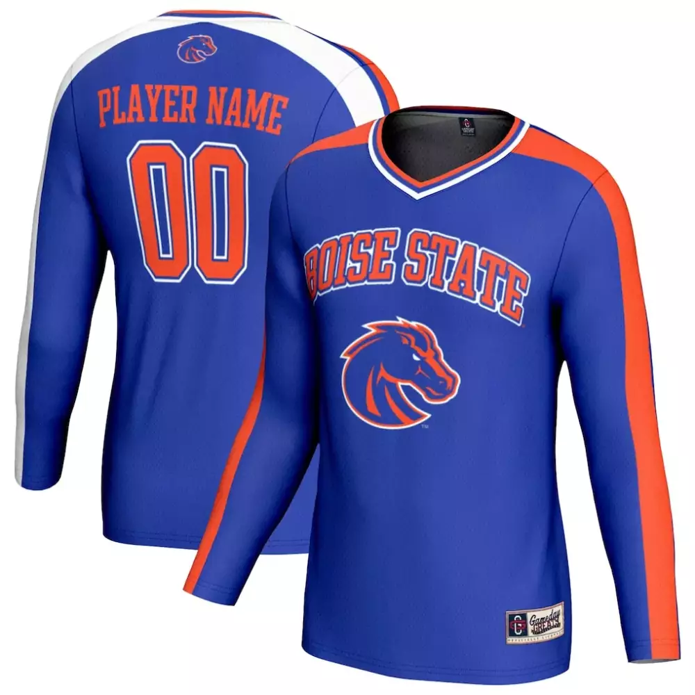 Boise State Jersey Royal Blue Orange White Gameday Unisex Fashion