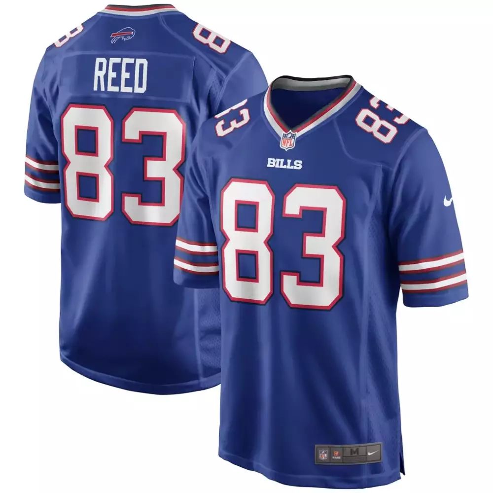 Andre Reed 83 Buffalo Bills Jersey Blue Men Replica White Red Game Retired