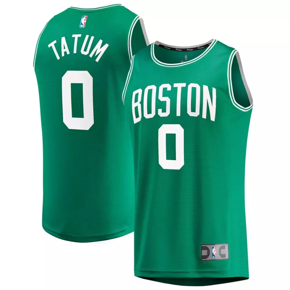 Jayson Tatum Boston Celtics Jersey Green Men Replica White Icon