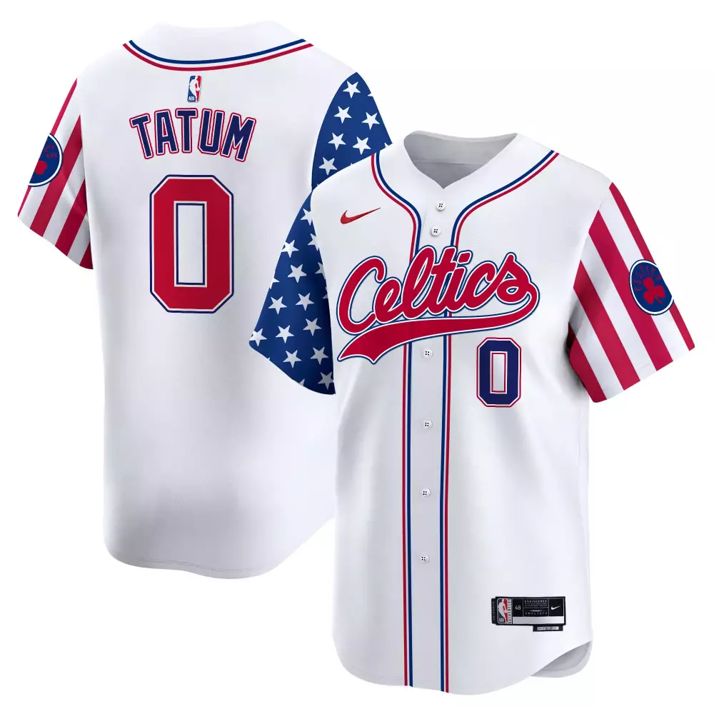 Jayson Tatum Celtics Jersey White Men Red Blue Vapor Premier Limited All Stitched