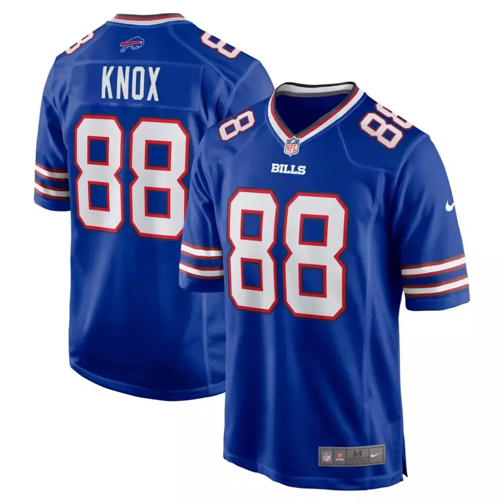 Dawson Knox 88 Bills Jersey Blue Men Replica White Red Game