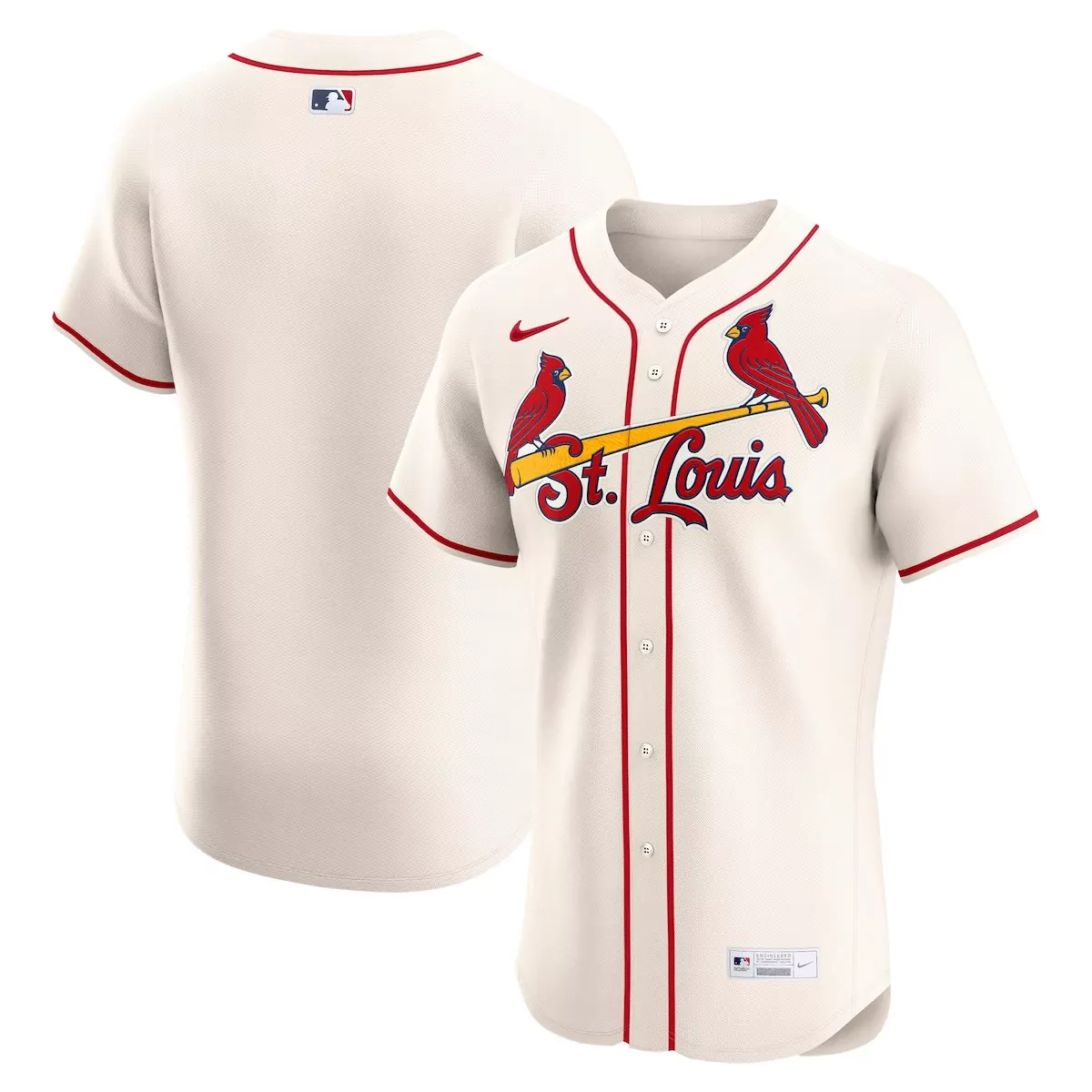 Custom St. Louis Cardinals Jersey Cream Red Yellow Alternate Elite