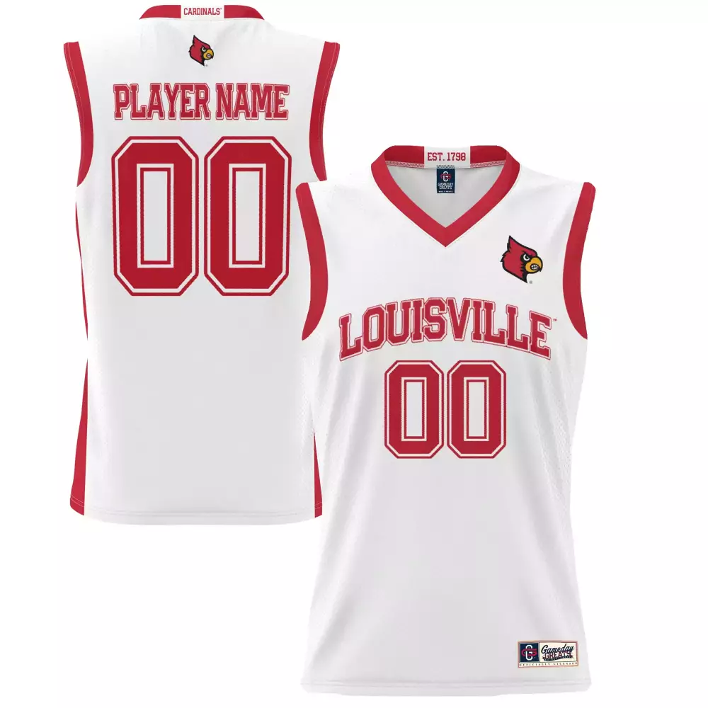 Louisville Cardinals Jersey White Red All Stitched Vapor