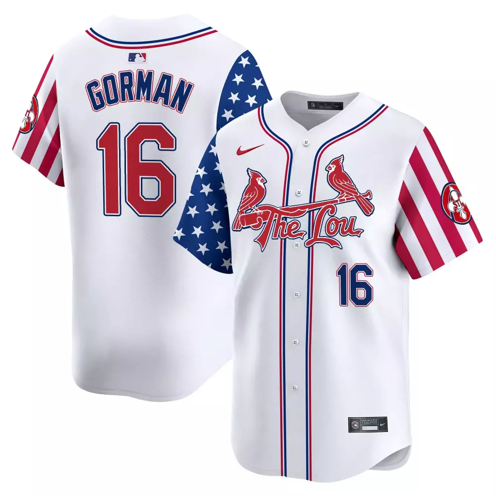Nolan Gorman 16 Jersey White City Connect St. Louis Cardinals Men Split Custom Design