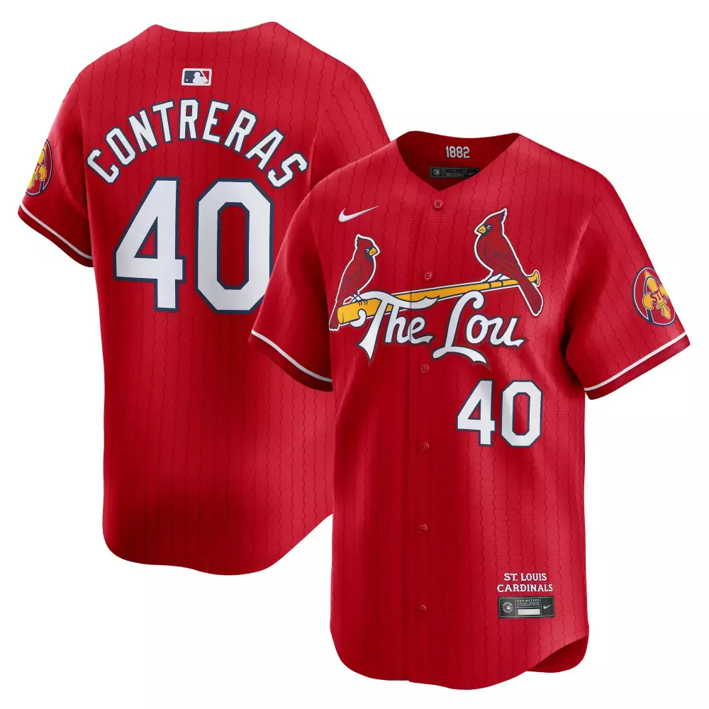 Contreras 40 St. Louis Cardinals Jersey Red Men White Navy All Stitched Unisex
