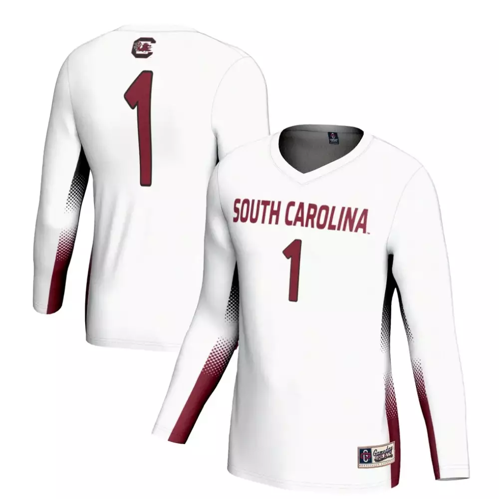 South Carolina 1 Jersey White Gamecocks Women Volleyball Maroon Gameday