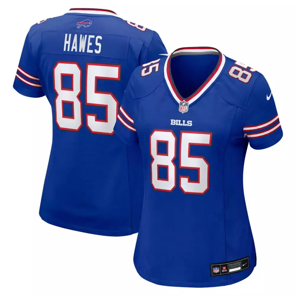 Jackson Hawes 85 Bills Jersey Blue Women Red White Game