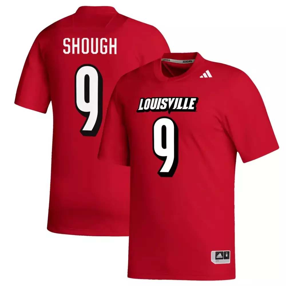 Tyler Shough 9 Jersey Red Louisville Cardinals Men White Black Replica