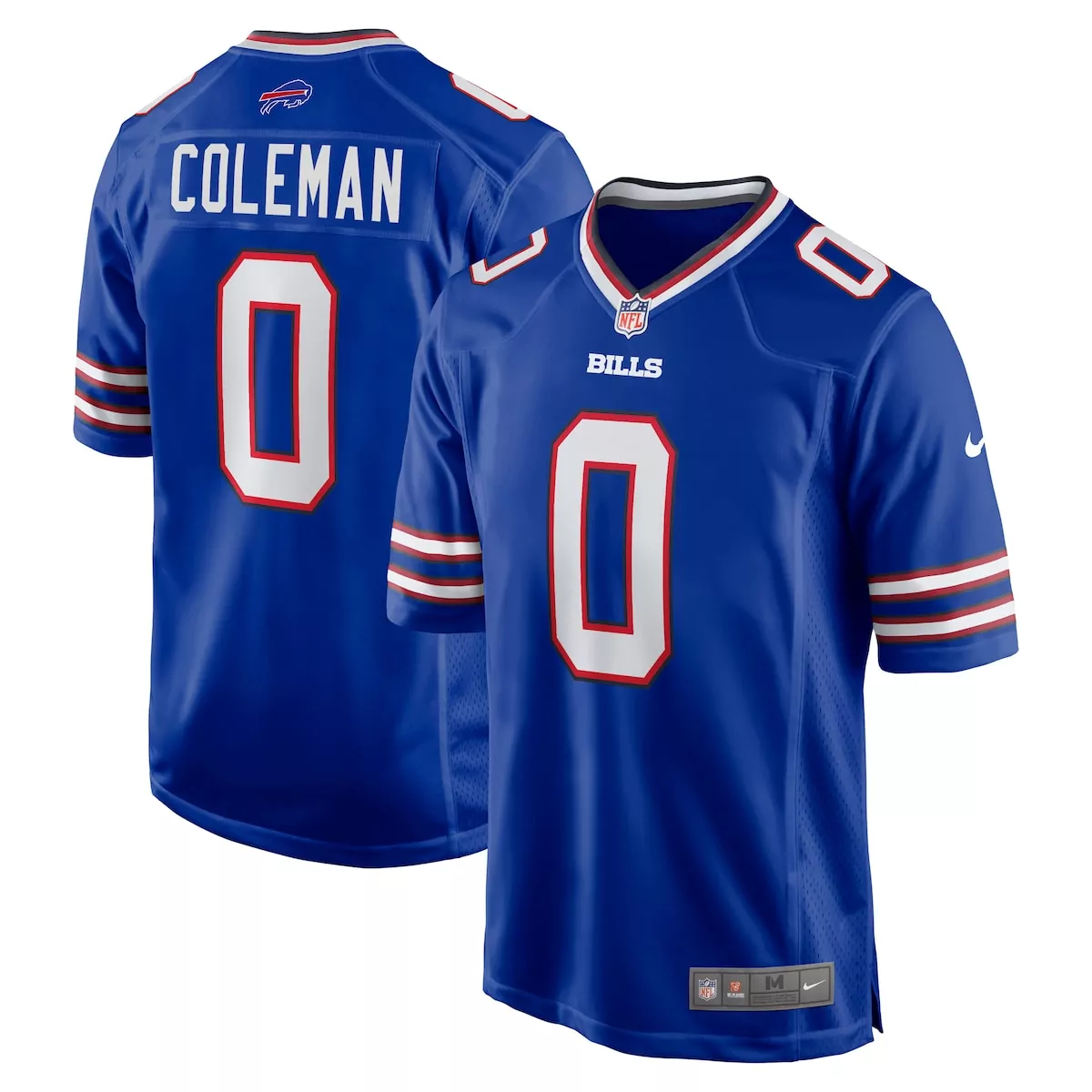 Keon Coleman Bills Jersey Royal Blue Men White Red Game