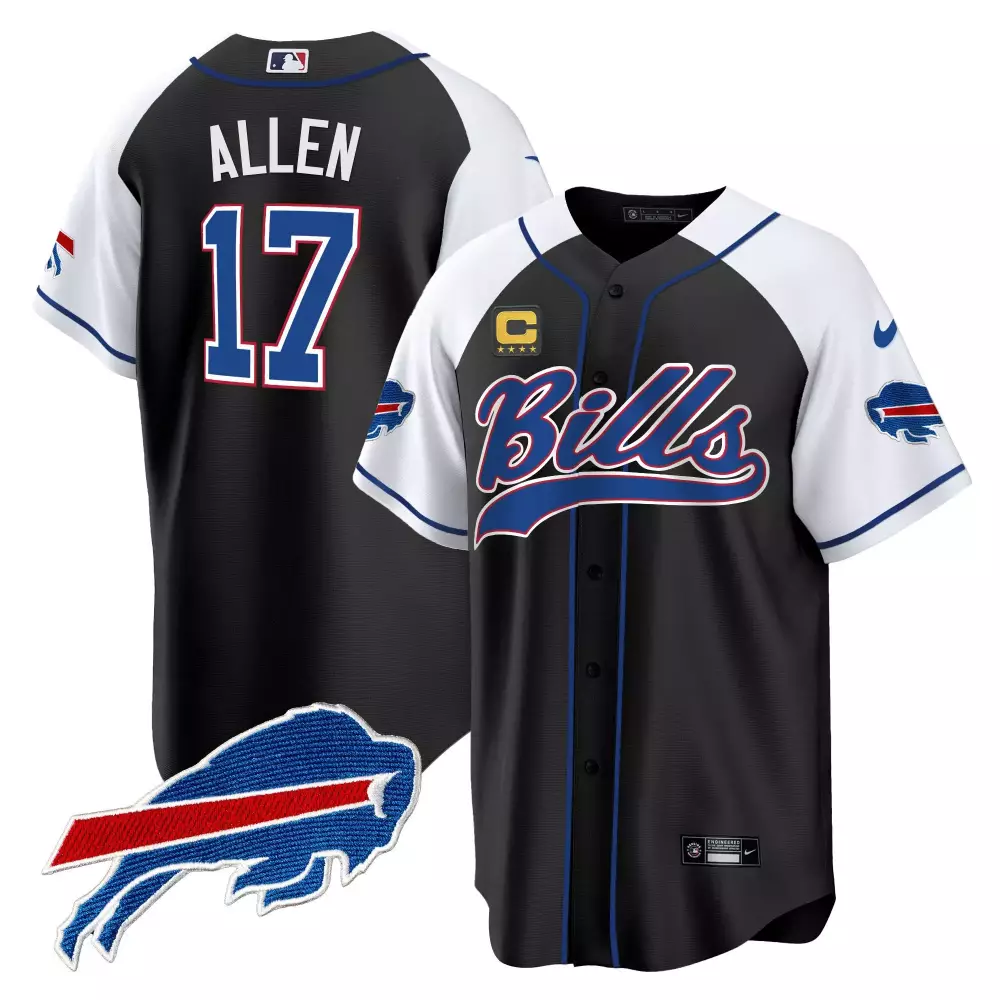 Josh Allen 17 Buffalo Bills Jersey Black City Connect Men White Blue Red Alternate