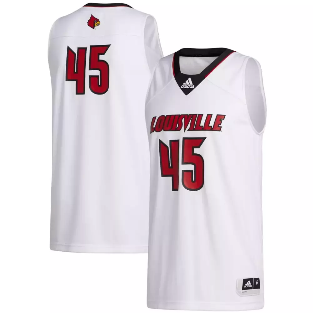 Louisville 45 Jersey White Cardinals Cardinal Men Red Black Swingman