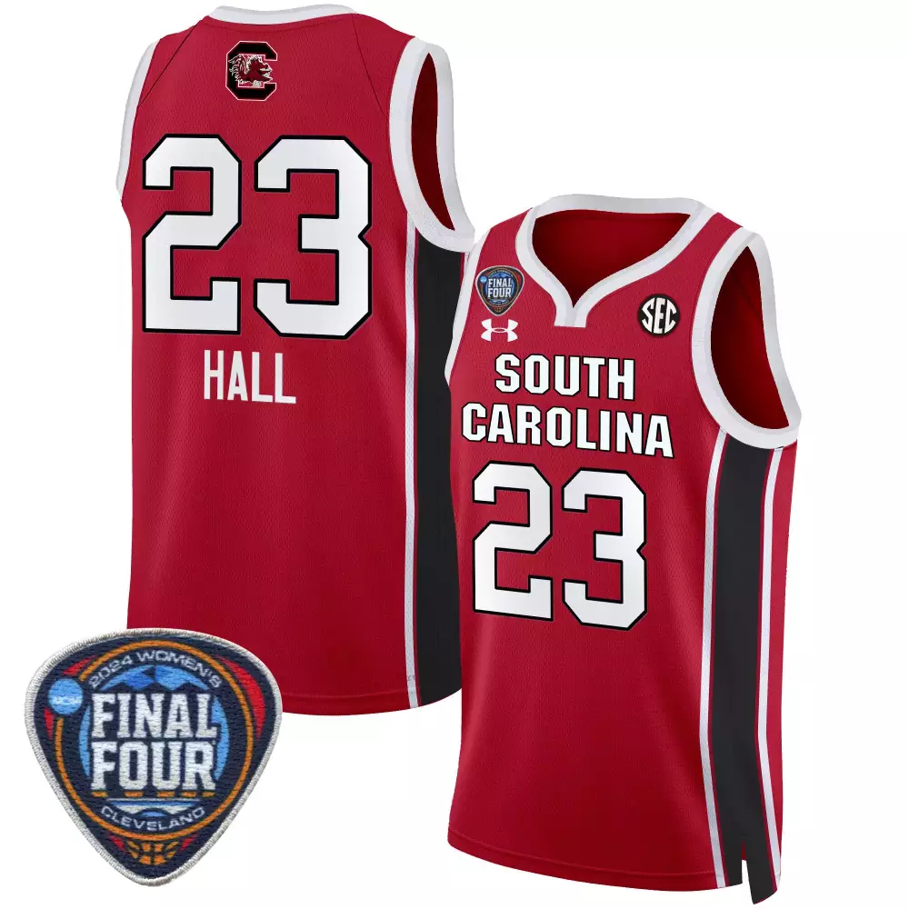 Bree Hall 23 Jersey Red South Carolina Gamecocks Women Black White v2 All Stitched
